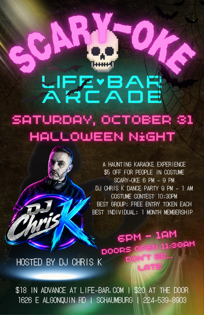 10-31-26 | Scary-Oke Halloween Night | Life Bar Arcade